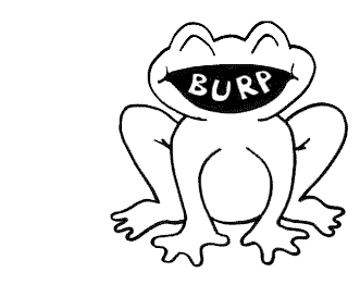 Bad frog goes BURP! in the free children's online story Bad Frog