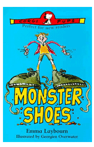 the cover of MONSTER SHOES, the children's book by Emma Laybourn